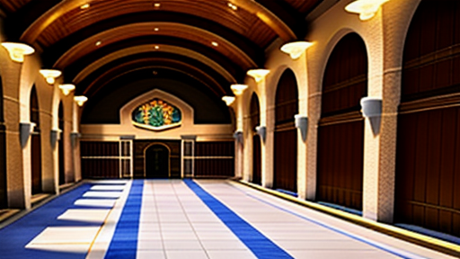 すり鉢状の施設内と段ごとの納骨施設